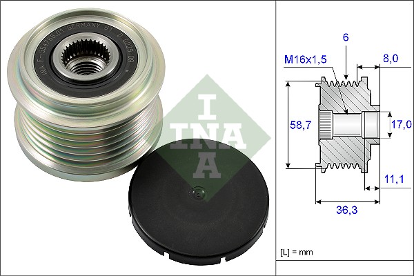 Dispositivo ruota libera alternatore - 535 0160 10 Schaeffler INA