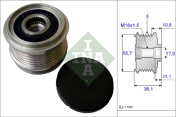 Alternator Freewheel Clutch - 535 0161 10 Schaeffler INA