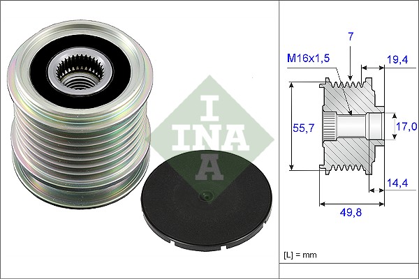 Alternator Freewheel Clutch - 535 0165 10 Schaeffler INA