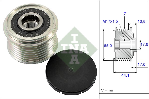 Alternator Freewheel Clutch - 535 0167 10 Schaeffler INA