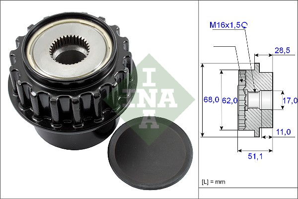 Alternator Freewheel Clutch - 535 0175 10 Schaeffler INA
