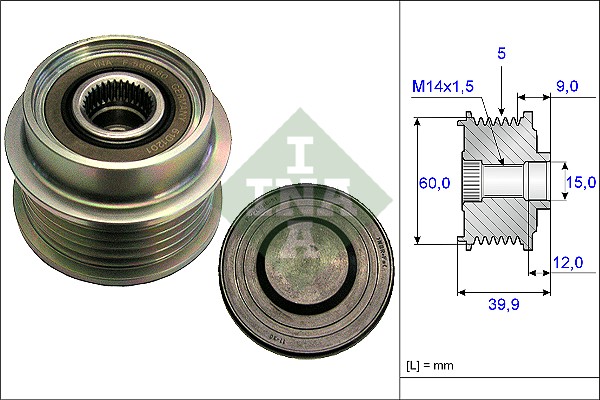 Dispositivo ruota libera alternatore - 535 0180 10 Schaeffler INA