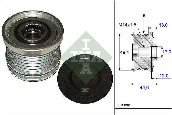 Dispositivo ruota libera alternatore - 535 0182 10 Schaeffler INA