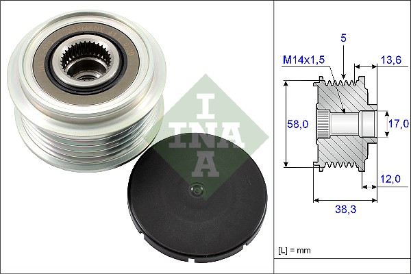 Alternator Freewheel Clutch - 535 0184 10 Schaeffler INA