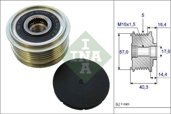 Alternator Freewheel Clutch - 535 0187 10 Schaeffler INA