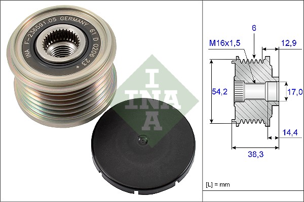 Механизм свободного хода генератора - 535 0194 10 Schaeffler INA