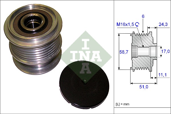 Alternator Freewheel Clutch - 535 0200 10 Schaeffler INA