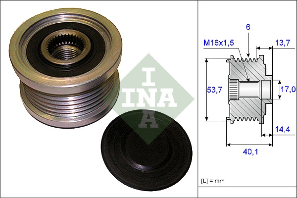 Alternator Freewheel Clutch - 535 0202 10 Schaeffler INA