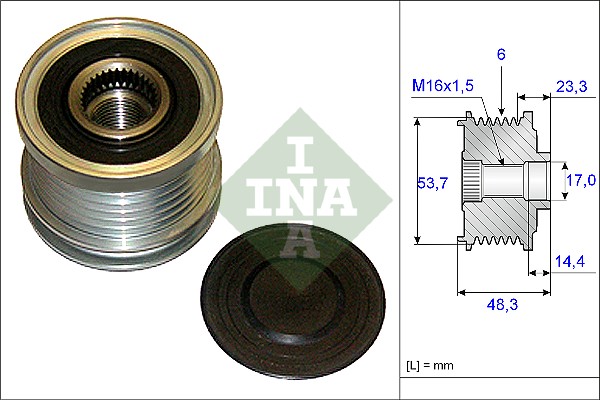 Alternator Freewheel Clutch - 535 0204 10 Schaeffler INA
