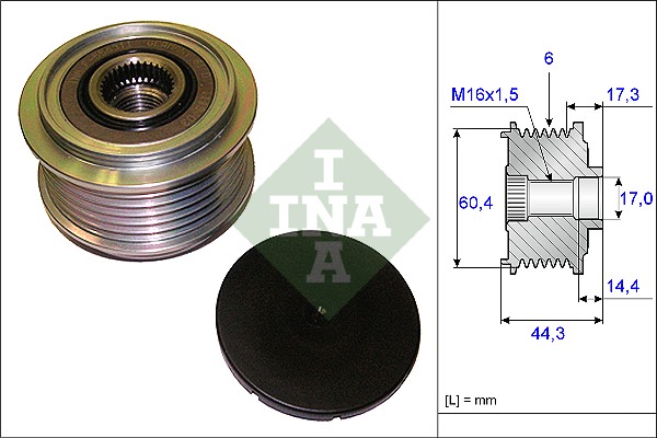 Alternator Freewheel Clutch - 535 0207 10 Schaeffler INA