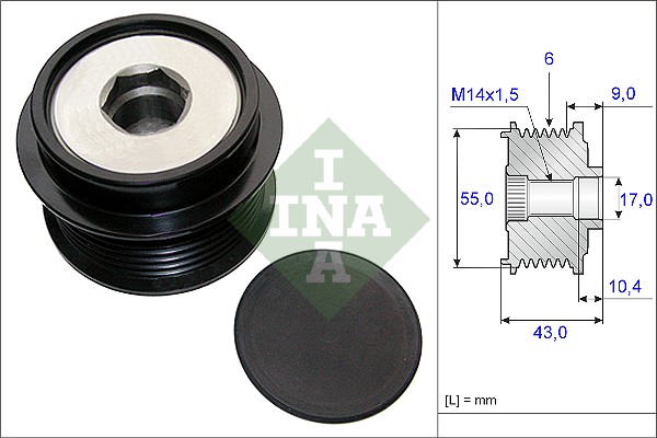 Dispositivo ruota libera alternatore - 535 0208 10 Schaeffler INA