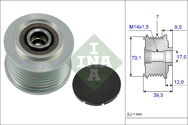 Alternator Freewheel Clutch - 535 0214 10 Schaeffler INA