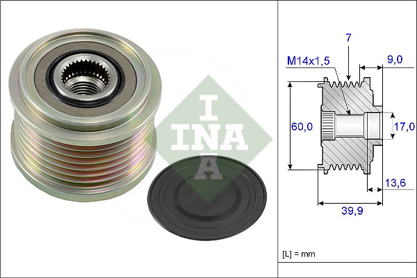 Alternator Freewheel Clutch - 535 0215 10 Schaeffler INA