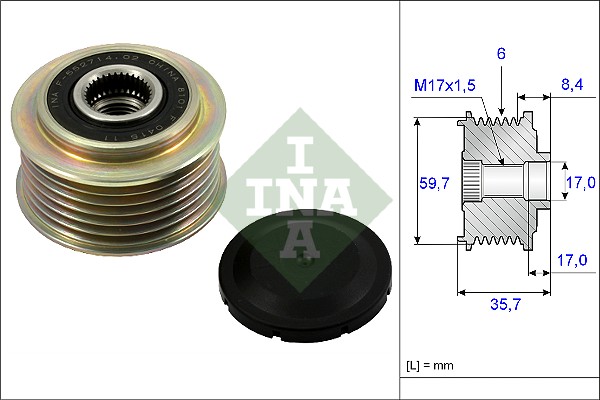 Dispositivo ruota libera alternatore - 535 0225 10 Schaeffler INA