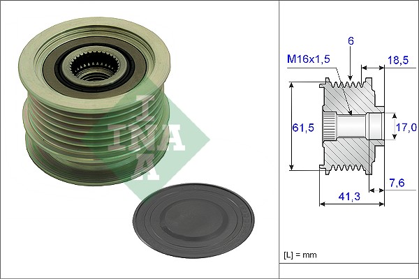 Alternator Freewheel Clutch - 535 0234 10 Schaeffler INA