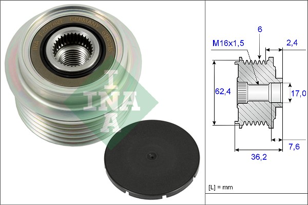 Alternator Freewheel Clutch - 535 0238 10 Schaeffler INA