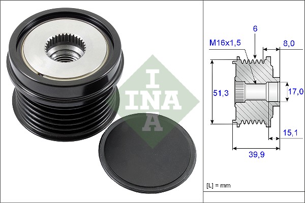 Alternator Freewheel Clutch - 535 0252 10 Schaeffler INA