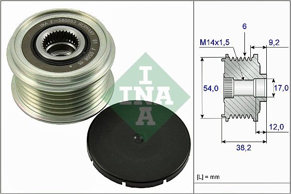 Alternator Freewheel Clutch - 535 0263 10 Schaeffler INA