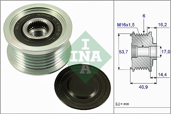 Механизм свободного хода генератора - 535 0270 10 Schaeffler INA