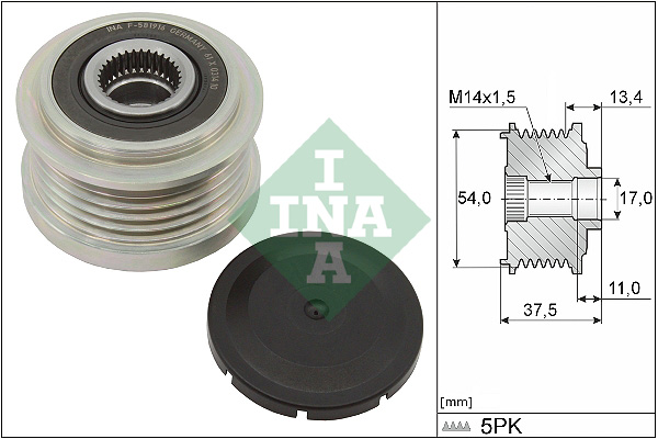 Alternator Freewheel Clutch - 535 0278 10 Schaeffler INA