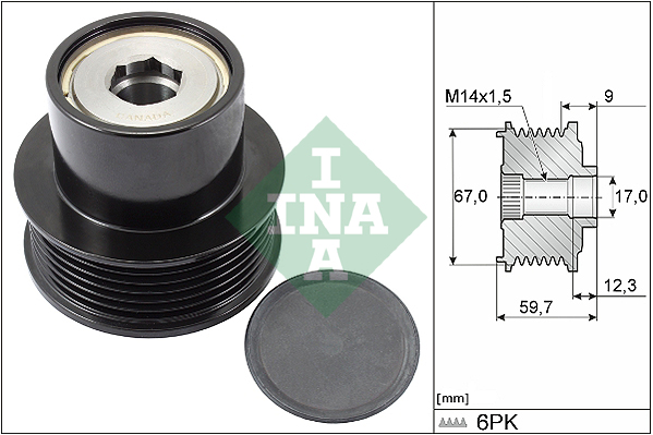 Dispositivo ruota libera alternatore - 535 0288 10 Schaeffler INA