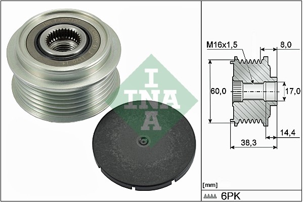 Alternator Freewheel Clutch - 535 0289 10 Schaeffler INA