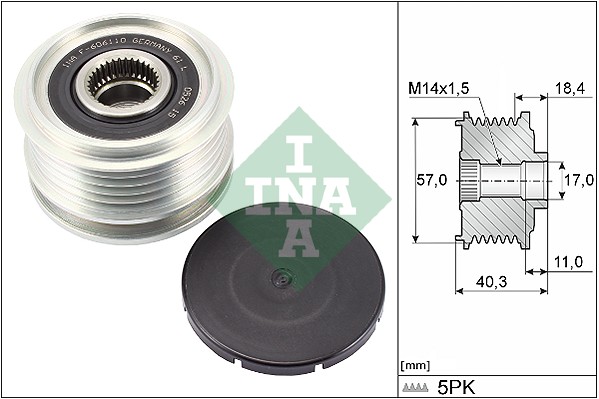 Dispositivo ruota libera alternatore - 535 0295 10 Schaeffler INA