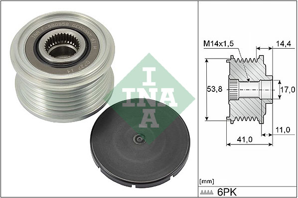 Dispositivo ruota libera alternatore - 535 0304 10 Schaeffler INA