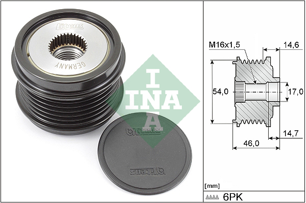 Механизм свободного хода генератора - 535 0308 10 Schaeffler INA