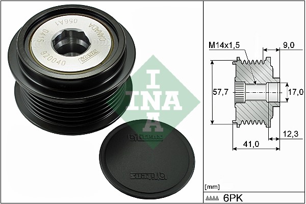laisvos eigos sankaba, kint. sr. generatorius - 535 0313 10 Schaeffler INA