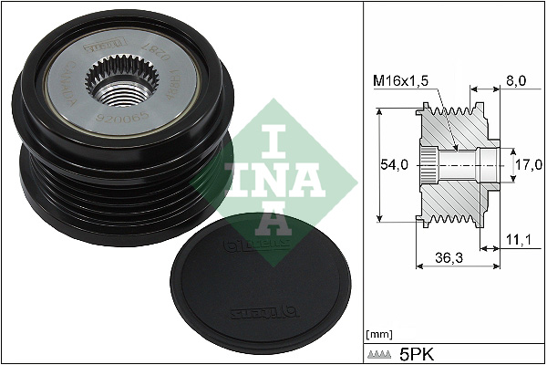Dispositivo ruota libera alternatore - 535 0333 10 Schaeffler INA