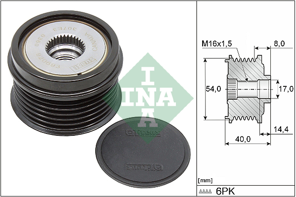 Alternator Freewheel Clutch - 535 0334 10 Schaeffler INA