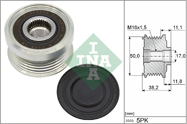 Alternator Freewheel Clutch - 535 0337 10 Schaeffler INA