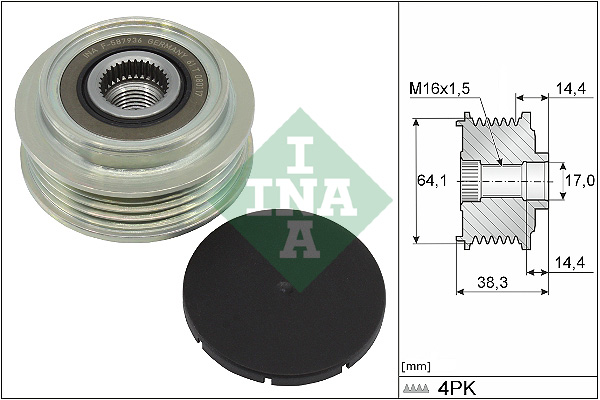 Alternator Freewheel Clutch - 535 0350 10 Schaeffler INA