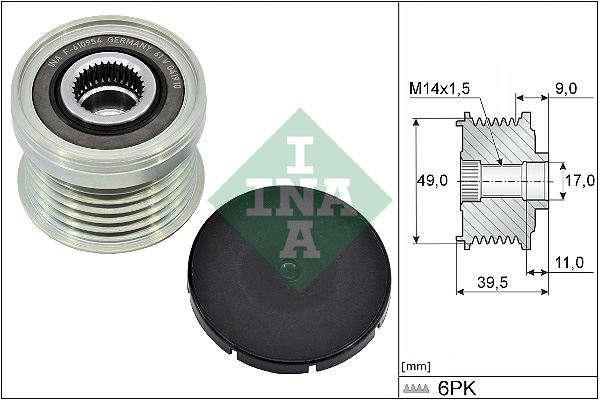Alternator Freewheel Clutch - 535 0361 10 Schaeffler INA