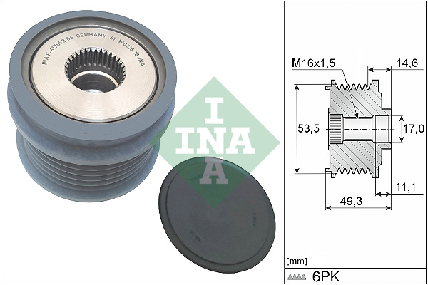 Alternator Freewheel Clutch - 535 0364 10 Schaeffler INA