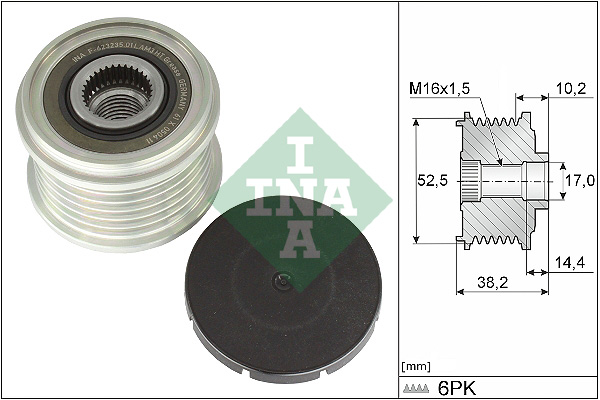Alternator Freewheel Clutch - 535 0369 10 Schaeffler INA
