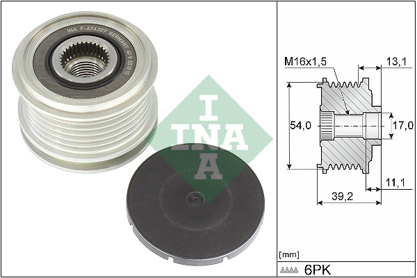 Alternator Freewheel Clutch - 535 0375 10 Schaeffler INA