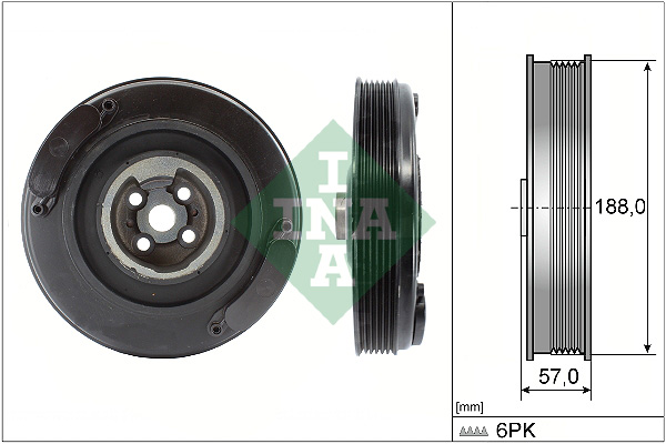 Belt Pulley, crankshaft - 544 0002 10 Schaeffler INA