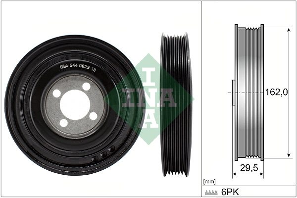 Belt Pulley, crankshaft - 544 0029 10 Schaeffler INA