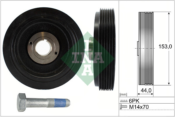 Belt Pulley Set, crankshaft - 544 0042 20 Schaeffler INA