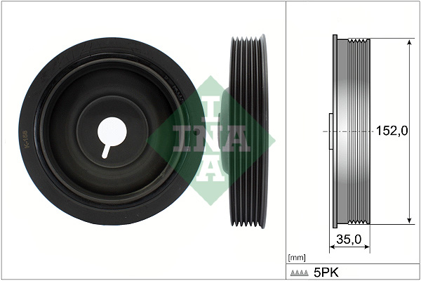 Puleggia cinghia, Albero a gomiti - 544 0054 10 Schaeffler INA
