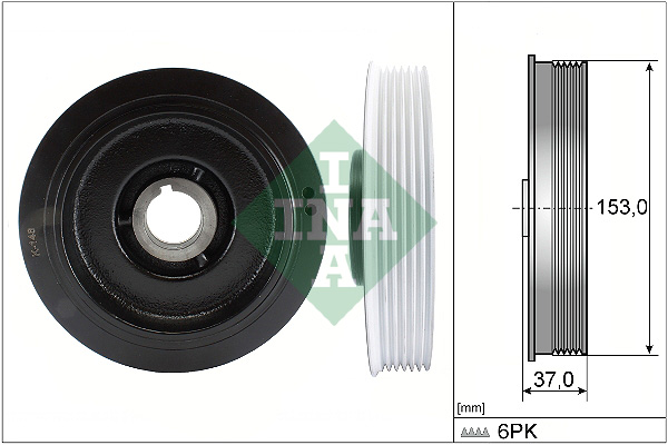 Belt Pulley, crankshaft - 544 0058 10 Schaeffler INA