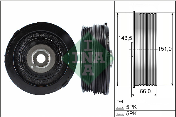 Belt Pulley, crankshaft - 544 0069 10 Schaeffler INA