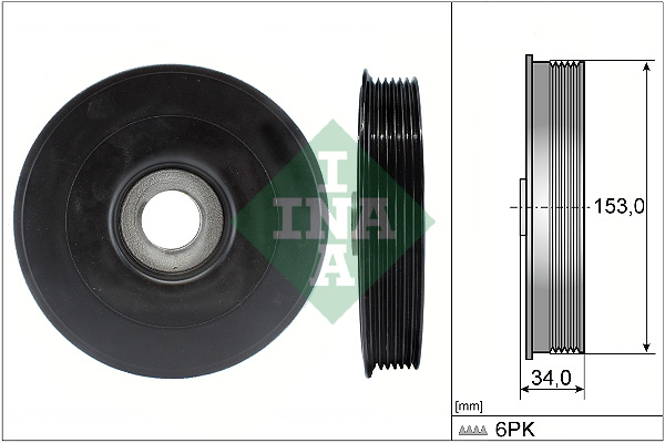Belt Pulley, crankshaft - 544 0079 10 Schaeffler INA