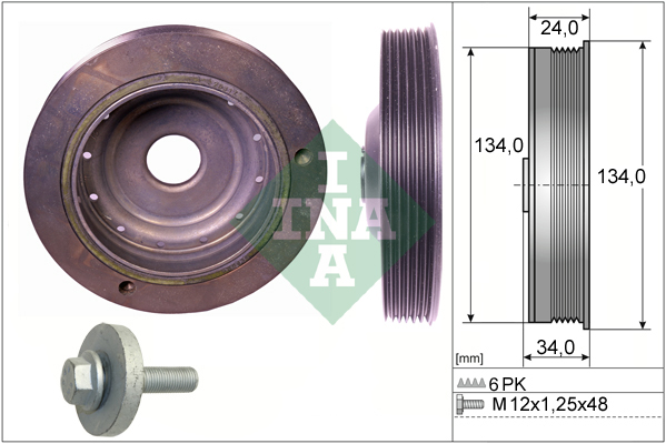 Kit pulegge, Albero motore/a gomito - 544 0091 20 Schaeffler INA