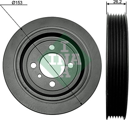 Belt Pulley, crankshaft - 544 0093 10 Schaeffler INA