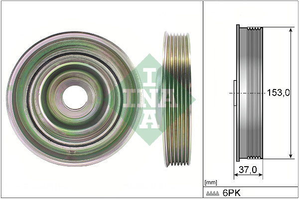 Riemenscheibe, Kurbelwelle - 544 0097 10 Schaeffler INA