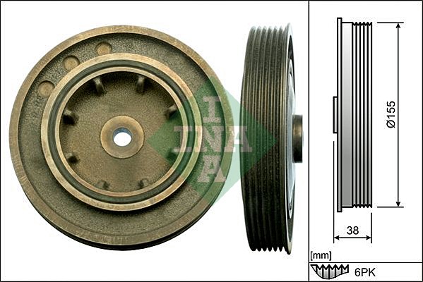 Belt Pulley, crankshaft - 544 0101 10 Schaeffler INA