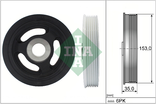 Belt Pulley, crankshaft - 544 0104 10 Schaeffler INA